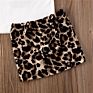 Baby Girls Casual Elastic Waist Leopard Print Mini Skirt