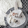 Baby Play Mats Carpet for Kids Room Koala Rabbit Animal Soft Cotton Crawling Mats round Floor Rug Play Mats