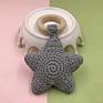 Baby Rattle Teething Toys Crochet Nursering Baby Play Gym Star Teether Toy with Wood