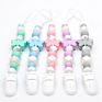 Baby Shower Gift Teether Toys Pacifier Clips Silicone Teething Beads Chain Bpa Free Pacifier Clip Holder