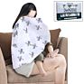 Baby Swaddle Blanket Muslin 47X47 (3 Pack) Fox & Deer & Giraffe Print" Cotton Muslin Receiving Blanket for Boys and Girl