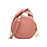 Bags for Ladies Girls round Chain Sling Shoulder Crossbody Pu Leather Bag