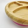 Bamboo Melamine Free Baby Eco-Friendly Biodegradable Bamboo Plates with Suction Cup Bowl