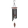 Bamboo Wind Chimes Aluminum Tube with Wooden Top and Outdoor Wind Chimes