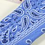 Bandana Headband Bohemia Elastic Hairband with Cashew Printing Soft Cross Paisl Hair Accessories for Women