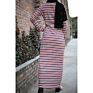 Base Wear Arabian Stripe Long Sleeve Muslim Dress Islamic Clothing