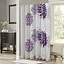 Bathroom Shower Floral Printed Cute Chic Microfiber Fabric Bath Curtains