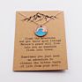 Beach Ocean Blue Wave Necklace Vacation Jewelry