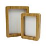 Beautiful Blank Sublimation Bamboo Photo Frame with Double Inserted Aluminum Sheet