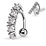 Belly Jewlery Inverted Zircon Belly Button Ring Reversed Belly Rings Body Piercing Jewelry