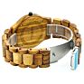 Bewell W086B Mens Wooden Watch Analog Quartz Lightweight Handmade Wood Wrist Watch