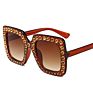 Big Diamond Sun Glasses Square Colored Shades Women Oversized Sunglasses Retro Top Crystal Trend Rhinestone