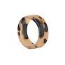 Big Square Geometric Aesthetic Women Jewelry Twisted Braided Leopard Chunky Korean Marble Resin Rings