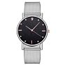 Black Mesh Band Watches Bling Dial Women Hand Watches Woman Watch