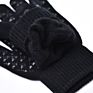 Black Offset Non-Slip Touch Screen Knitted Gloves Outdoor Warm Riding Gloves Acrylic Magic Gloves Logo Can Be Customized