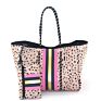 Blush Snake Neoprene Tote Bag Women Shoulder Bag With