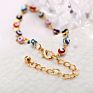 Bohemian Colorful Eye Beads Anklets for Women Gold Color Ocean Beach Ankle Bracelet Foot Leg Chain Jewelry