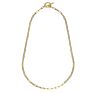 Boho Jewelry 925 Sterling Silver Minimalist Paperclip Chain Plain Circle Bar Necklace Gold