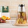 Borosilicate Glass Pitcher with Lid 100% Microwave Safe Heat-Resistant Infuser Iced Tea Coffee Pitcher Maker