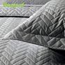 Boryard Bedding Set Decor Gray 3Pcs Queen Size Coverlet Embossed Quilt Bedspread