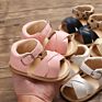 Boutique Solid Woven Leather Baby Sandals for Girls