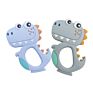 Bpa Free Newborn Soother Cartoon Dinosaur Silicone Baby Teether Chewable Teething Toy