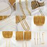 Brass Chain for Jewelry White Necklace Chain for Men Chain Extender Gold Filled