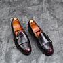 British Buckle Style Office Dress Shoes Original Retro Casual Leather Loafer Shoes for Men