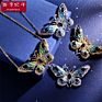 Brooch Accessories Royal Style Gem Butterfly Necklace Dual Brooch