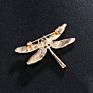 Brooch Enamel Drip Oil Dragonfly Brooch Corsage Female with Rhinestone Dragonfly Pins