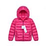 Bubble Crop Red Puffer Coat Little Boy plus Size Puffer Coat with Hood Zip up down Jacket Kids Boy Warm