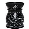 Buddha Design 4 Foot Incense Wax Aroma Warmer Tealight Ceramic Candle Burner