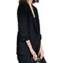 Business Casual Machine Washable Simple Pleats with Nine Split Sleeves Commuter Suit Jacket