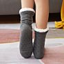 Cable Knitted Slipper Socks Fluffy Fuzzy Cabin Cozy Sock Warm Comfy Soft Fleece Thick Home Stocking Stuffers with Grips