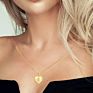 Canner Simple S925 Sterling Silver Heart Pendant Paper Clip Chain Link Necklace for Women