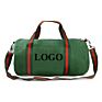 Canvas Bags with Printed Logo Multi Functional Canvas Mens Cowhide Gym Natural Luxury Men Gym Duffle Bag