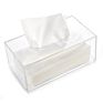 Car Use Rectangle White 4Mm Acrylic Tissue Box Cover