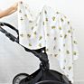 Cartoon Bee Baby Swaddle Organic Cotton Bamboo Muslin Blanket Wrap Accept