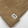Cashmere Acrylic Knitted Woven Label Beanie Hats