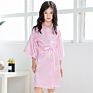 Casual Children Girls Autumn Robes Toddler Kids Girls Solid Silk Satin Kimono Robes Bathrobe Sleepwear Clothes Pajamas for Girls