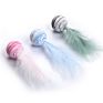 Cat Toy Star Ball plus Feather Eva Material Light Foam Ball Throwing Toy Funny Interactive Plush Toy Stick Xk0250