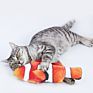 Catnip Filled Simulation Fish Interactive Cat Toy Soft Plush Chewing Toys for Cats