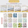 C'dear 100% Cotton Bassinet Sheet Baby Bedding Organic Cotton Muslin Fitted Cot Sheet,Cotton/Spandex Fitted Crib Sheet