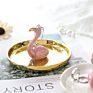 Ceramic Cactus Ring Holder Decorative Green Cactus Jewelry Holder Jewelri Display Tray