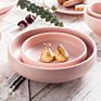 Ceramic Serving Dishes 5Inch 7Inch Korean Plate Pink