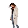 Cgyy Autumn Casual Women Long Popcorn Knit Sweater Cardigan Oversized Sweater with Pockets for Ladies Knitwear Loose Coat