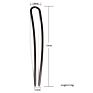 Charare Color Simple Metal U - Shaped Hairpin for Women