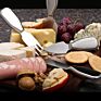 Cheese Knife Set 4 Pcs Stainless Steel Cheese Knife Fork Shaver Spreader for Soft Hard Cheese Charcuterie Cutlery