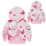 Children Jackets Girls Unicorn Hoodie Toddler for Baby Fleece Kids Fall Jackets