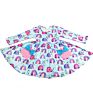 Children Long Sleeved Girls Frocks Kids Rainbow Pattern Style One Piece Dress Baby Girls Casual Autumn Dresses
